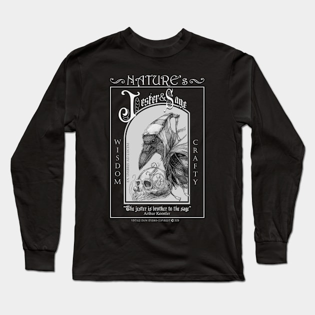 Nature's Jester Long Sleeve T-Shirt by Vintage Crow Studios